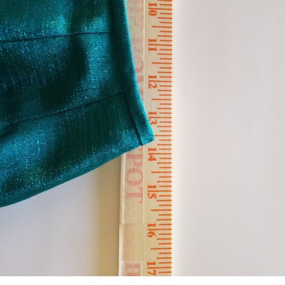 Vintage Suit Studio Size 4P Womens Pencil Skirt Green Lined Back Zippler Slit - Picture 6 of 6